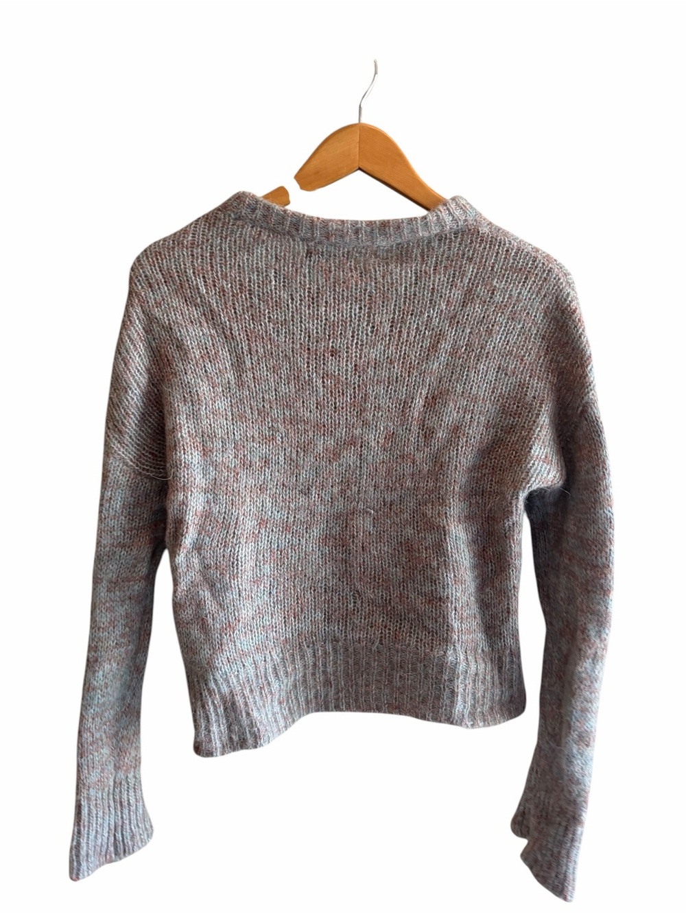 RACHEL ZOE Alpaca Wool Marled Knit Crew Neck Sweater - Picture 3 of 6